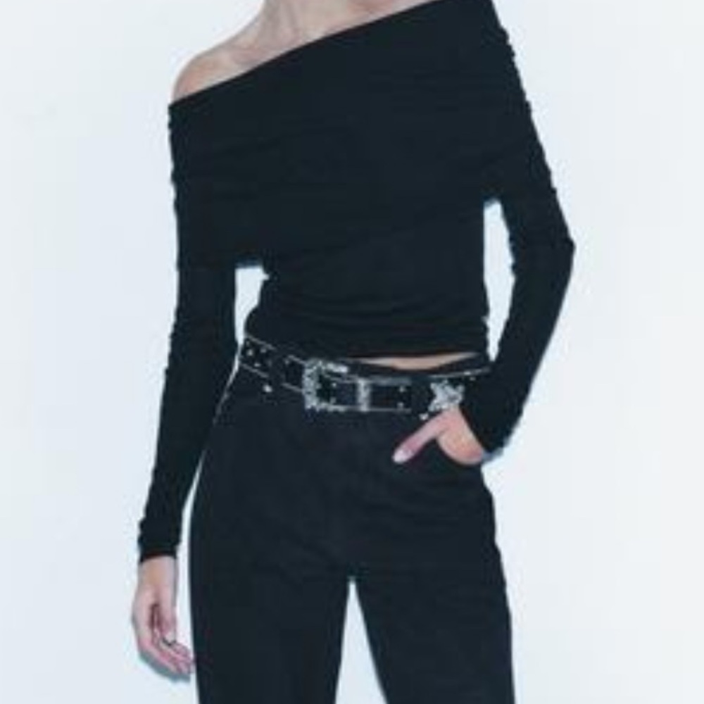 Zara Black Knit Top